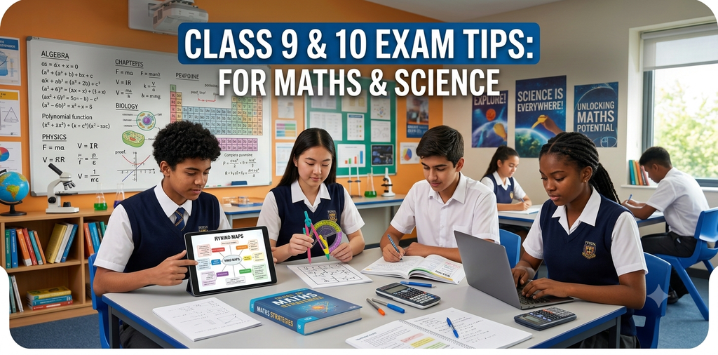 Class 9 & 10 Exam Tips for Maths & Science.
