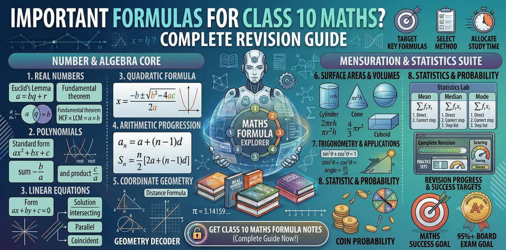 What Are the Important Formulas for Class 10 Maths?
