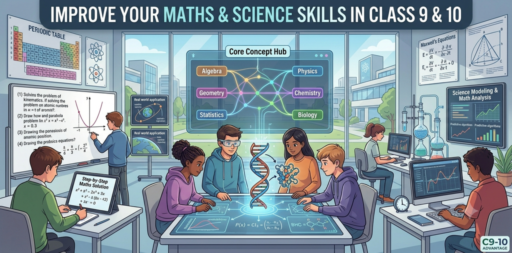 Improve Your Maths & Science Skills in Class 9 & 10.