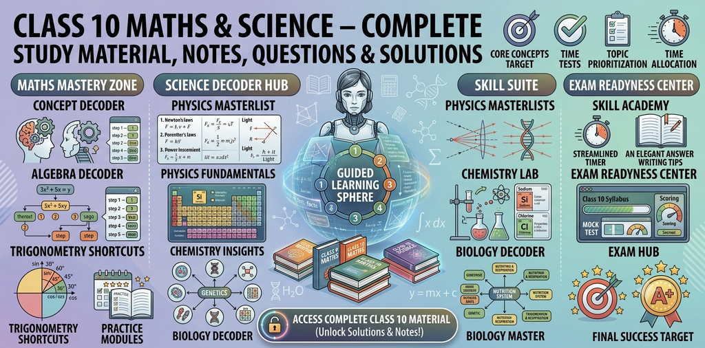 Class 10 Maths & Science – Complete Study.