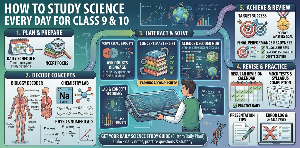 How to Study Science Every Day for Class 9 & 10