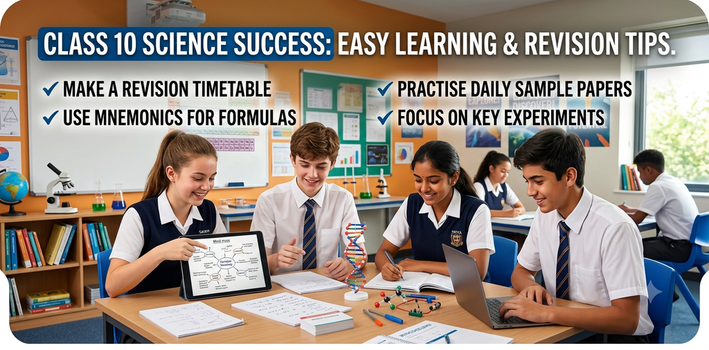 Class 10 Science Success: Easy Learning & Revision Tips.