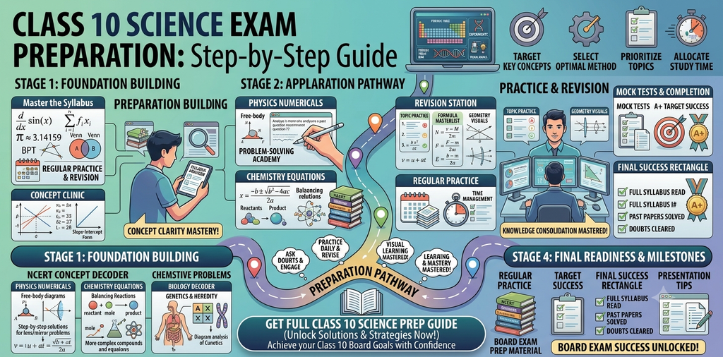 Class 10 Science Exam Preparation: Step-by-Step Guide.