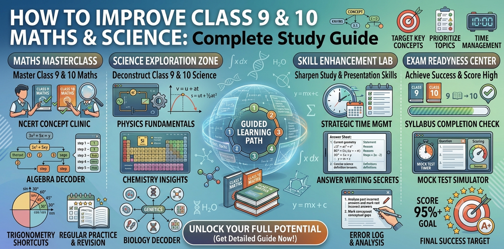 How to Improve Class 9 & 10 Maths & Science.