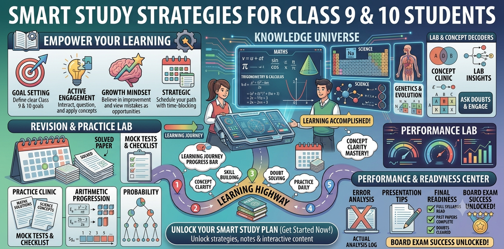 Smart Study Strategies for Class 9 & 10 Students.